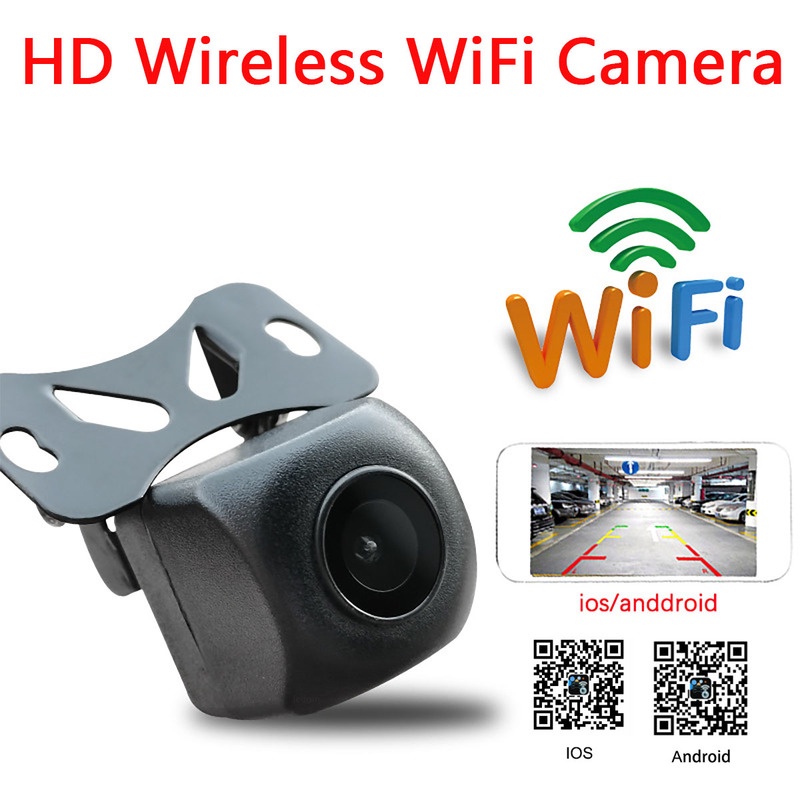 12v 170° Camera Quan Sát Phía Sau Góc Rộng Không Dây Kết Nối WiFi Cho Xe Hơi