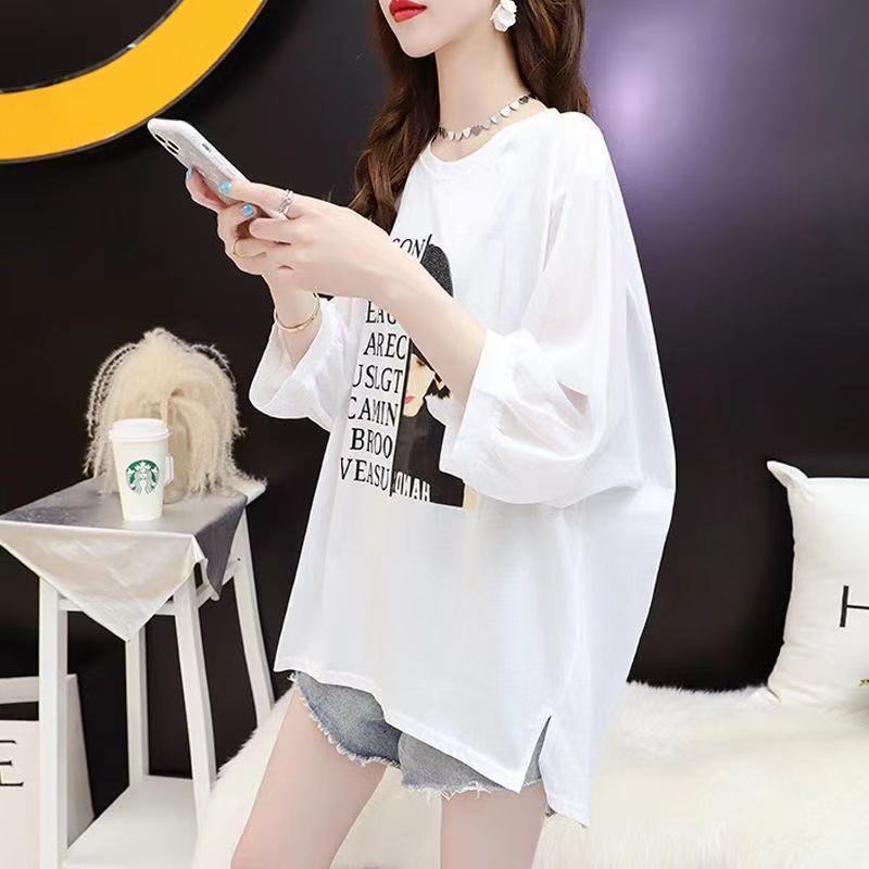 Áo Thun Ngắn Tay Phối Ren Phong Cách Hàn Quốc Cho Nữ