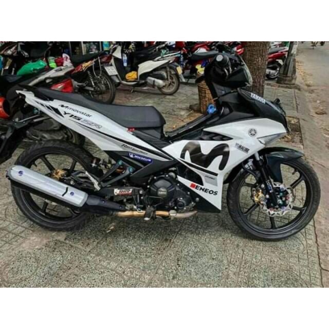 Tem rời Exciter 150 Movistar Trắng đen -1