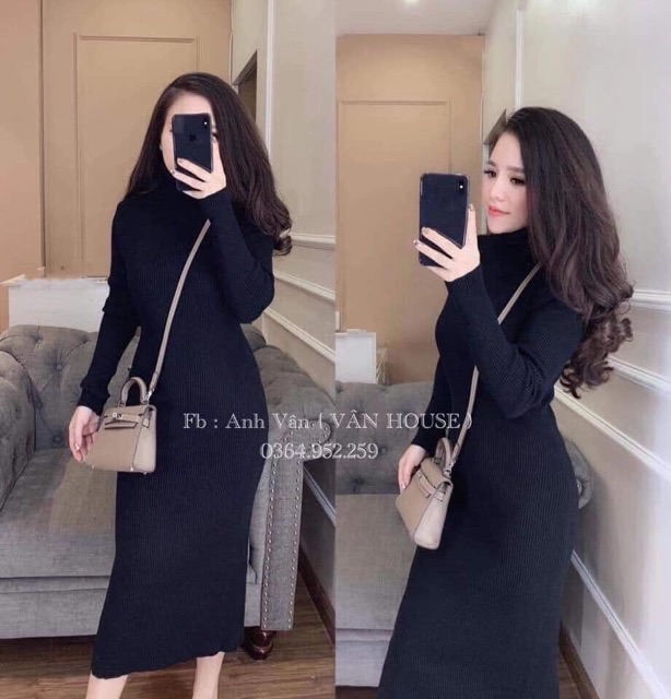 Váy len body cổ lọ | BigBuy360 - bigbuy360.vn