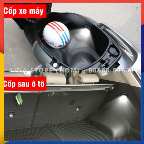 Đèn LED chiếu hắt, chiếu cốp, sườn, biển số, nội thất xe máy, ô tô - DC 12v