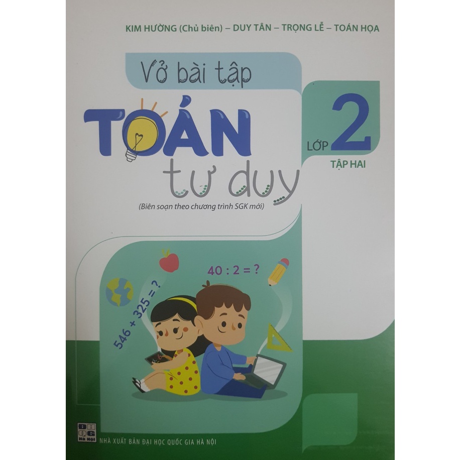 Sách - Combo Vở bài tập Toán tư duy lớp 2 (Hai tập) - Biên soạn theo chương trình SGK mới