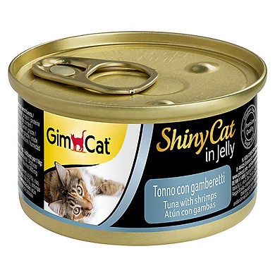 Pate cao cấp GimCat Shiny Cat Filet cho mèo lon 70g