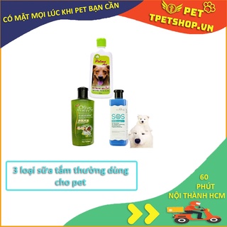 (10 loại)  Sữa Tắm SOS SPA cao cấp phục hồi da và lông dành cho chó mèo. (dùng cho mọi loại chó mèo)