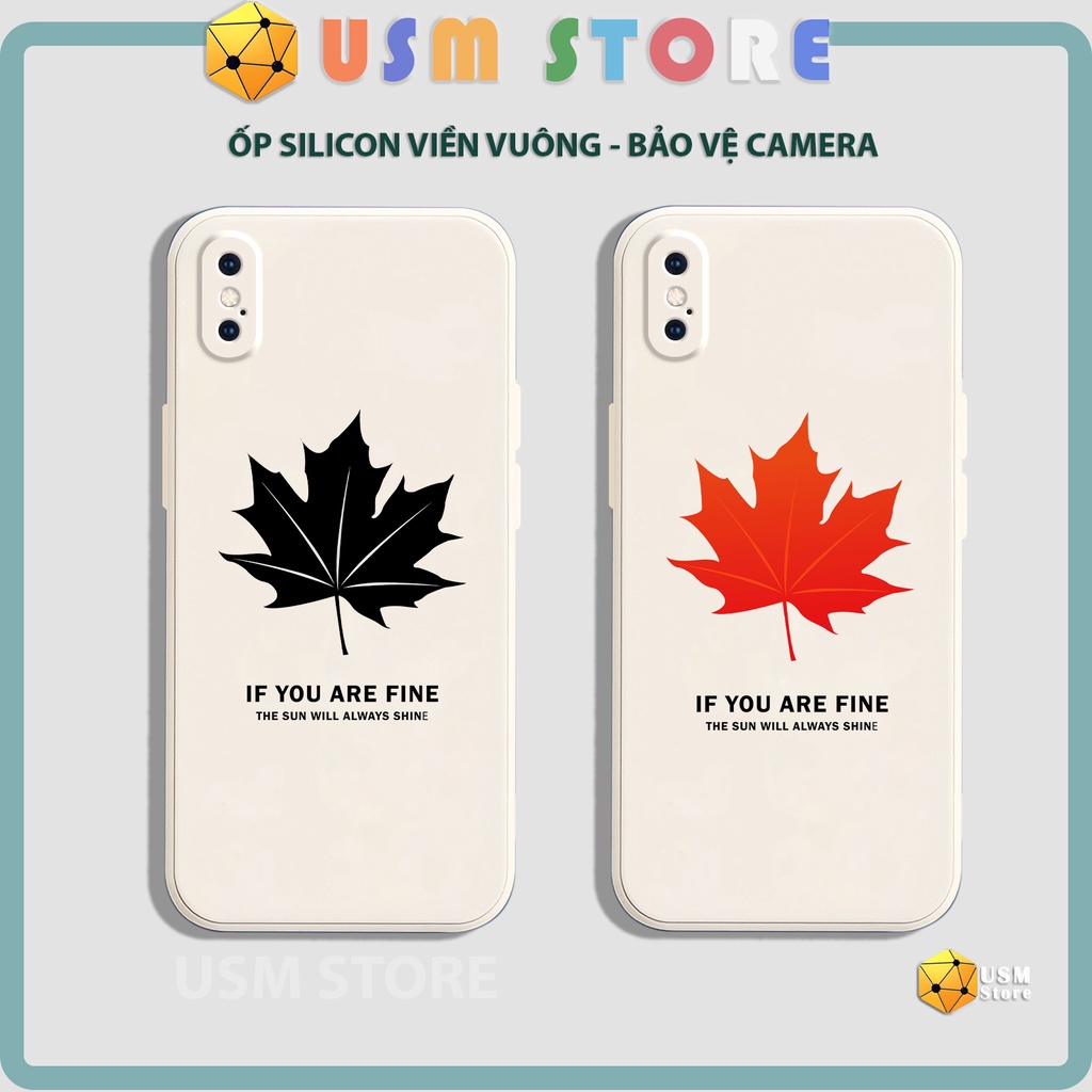Ốp lưng iphone 6/6s/6plus/7/7plus/8/8plus/X/XS/XSmax/XR/11/11Pro/11Promax/12/12Pro/12Promax/12Mini/13/13Pro, in lá phong