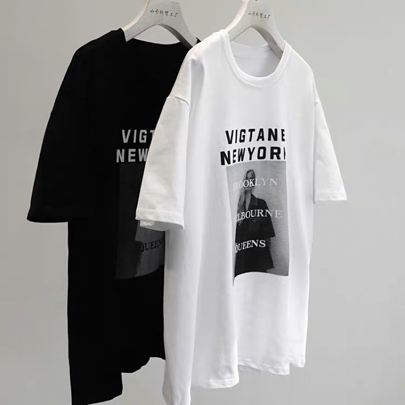 Áo thun áo phông cộc tay unisex nam nữ vintage 3158 chất dày NEWYORK MS 002