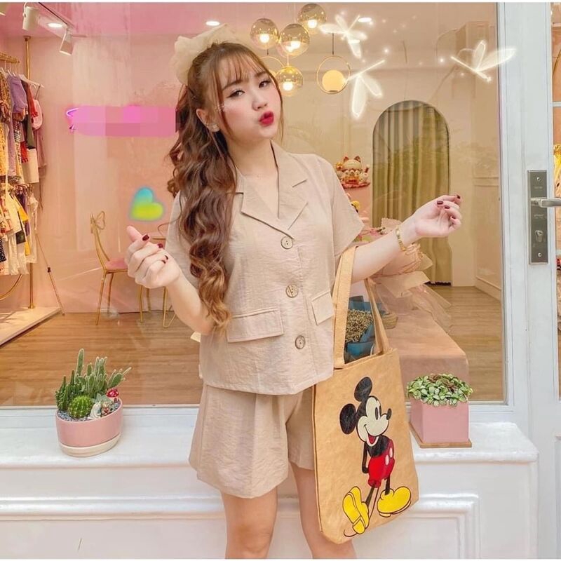 Bộ đũi vest vintage xinhh | BigBuy360 - bigbuy360.vn