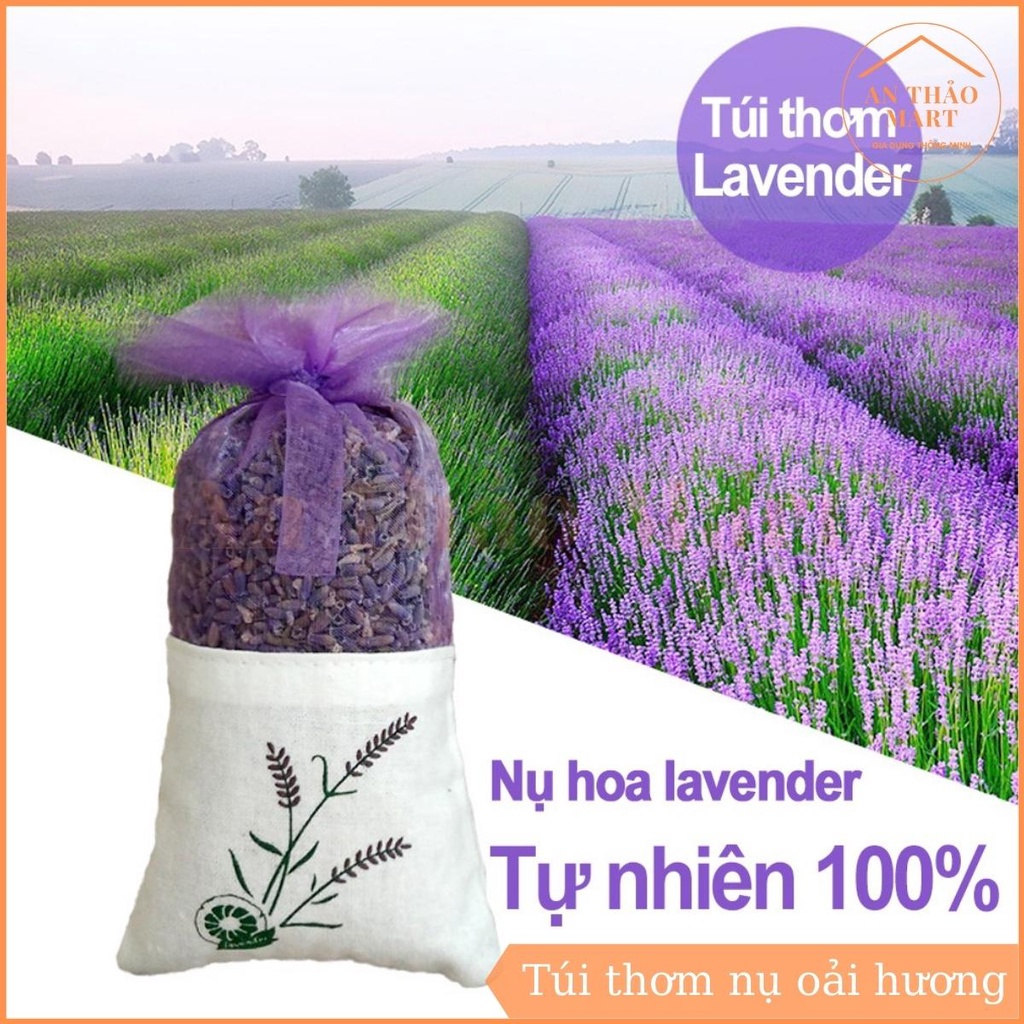 Túi Thơm Để Phòng, Để Xe, Tủ, Kệ, Nụ Hoa Khô Oải Hương Lavender