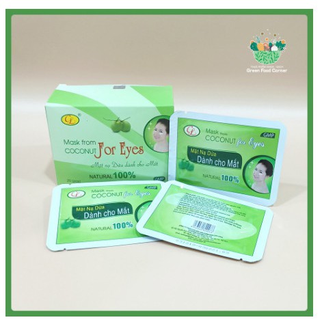Mặt Nạ Dừa Cửu Long Cho Mắt Miếng Lẻ Dùng Thử