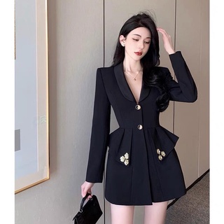 (order) ĐẦM VEST NỮ TÔN DÁNG CỔ V quảng châu 75757