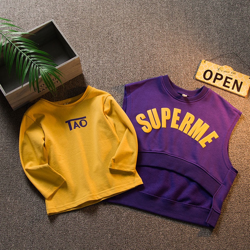 Set Đồ Thiết Kế Mới Thời Trang Mùa Xuân Thu Theo Phong Cách Hàn Quốc Cho Bé Trai