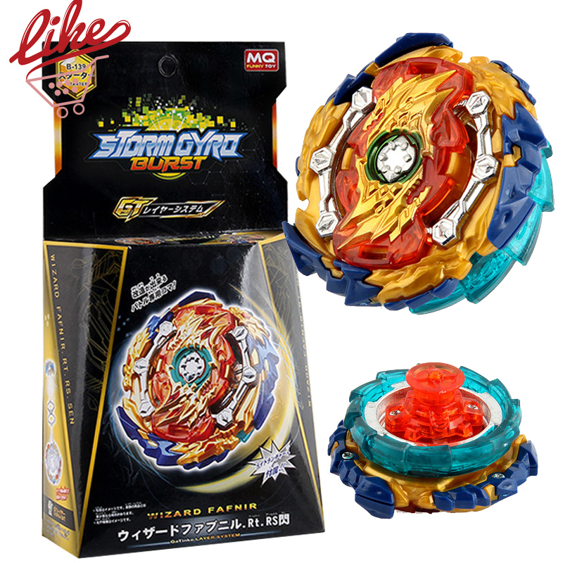 MQ B139 Wizard Fafnir với LR Ripcord Launcher Set Beyblade Burst Kids Beyblade Toys