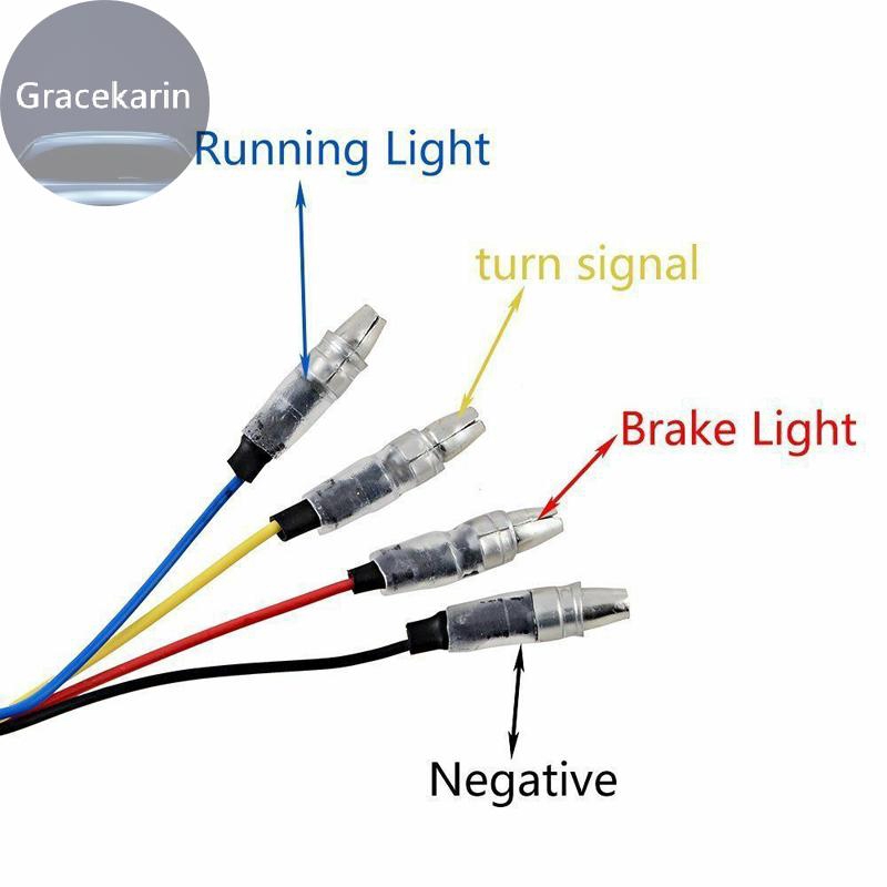 Set 4 đèn xi nhan màu hổ phách cho xe mô tô Harley honda yamaha