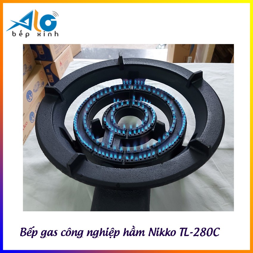 Bếp gas công nghiệp hầm Nikko TL-280C - Nikko 280C - Dùng van thấp áp - Bảo hành cụm đánh lửa 1 năm - Alo Bếp xinh