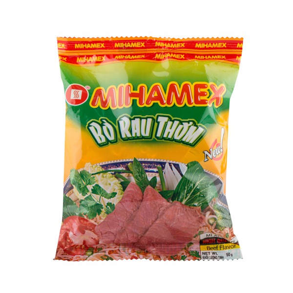 Thùng 30 gói mì MIHAMEX_ HV Bò Rau Thơm  ăn liền hảo ba gói tôm miền muối chấm khô xào thùng đại