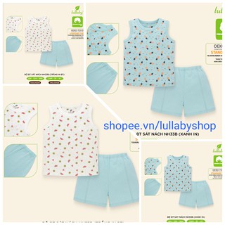 Bộ sát nách Lullaby cotton vân thoáng NH33B , bộ ba lỗ bé trai cao cấp 2020