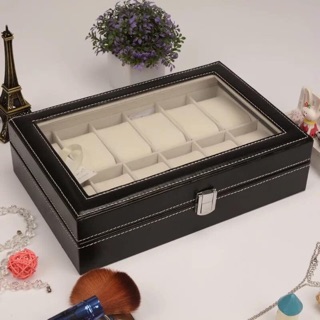 Hộp trưng bày và bảo quản đồng hồ 12 ngăn