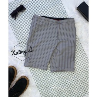 Quần Short Tây SỌC Co Dãn Hàn Quốc Fom ÔM Dáng Chuẩn MEN 2020 size 27 đến 32