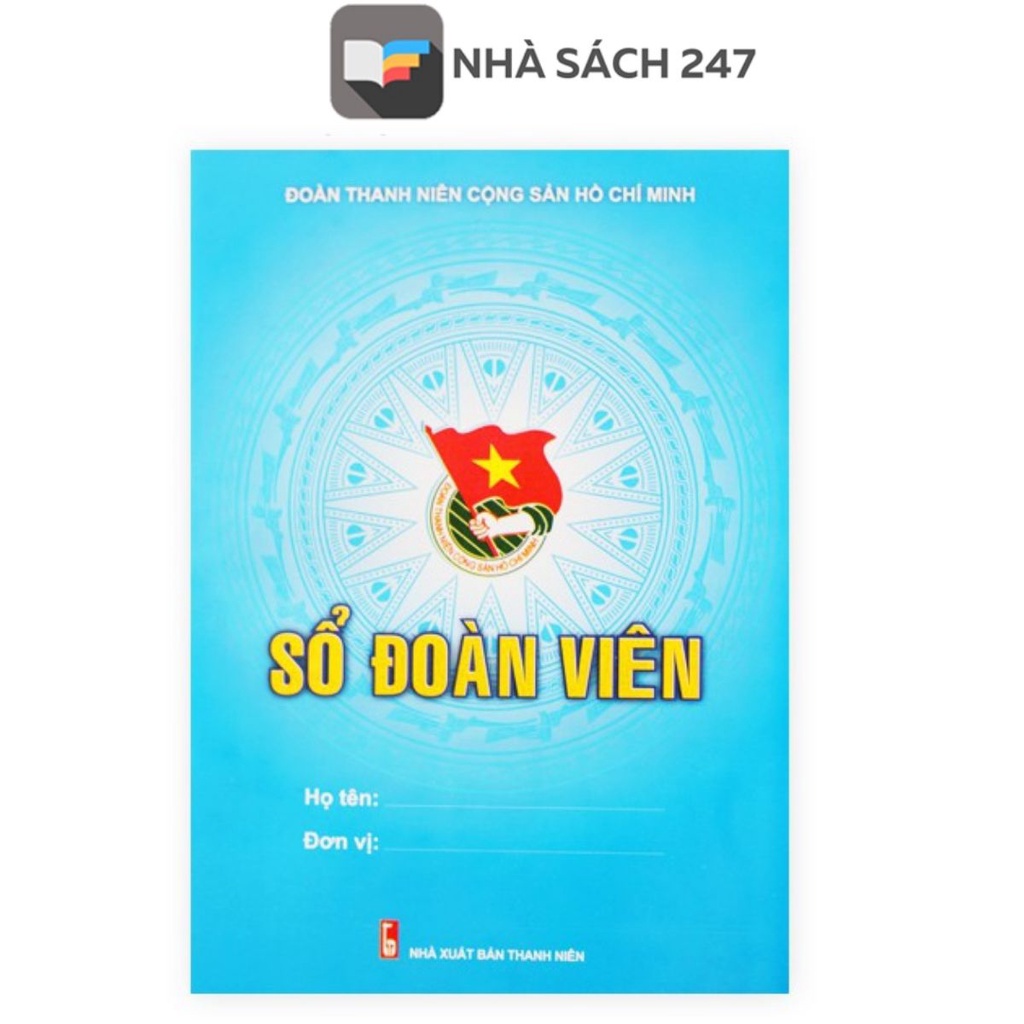 Sổ Đoàn viên (Đoàn TNCS Hồ Chí Minh) chuẩn mẫu có tem mẫu mới nhất Công ty cổ phần văn hóa thanh thiếu niên.