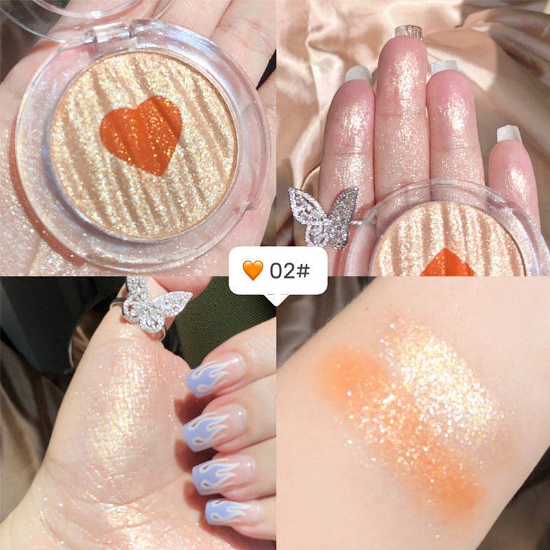 Super Sweet Girl Blush Highlight Makeup Palette Nude Makeup Natural Complexion Repair Two-In-One Orange Flash Pearlescent Nose Shadow