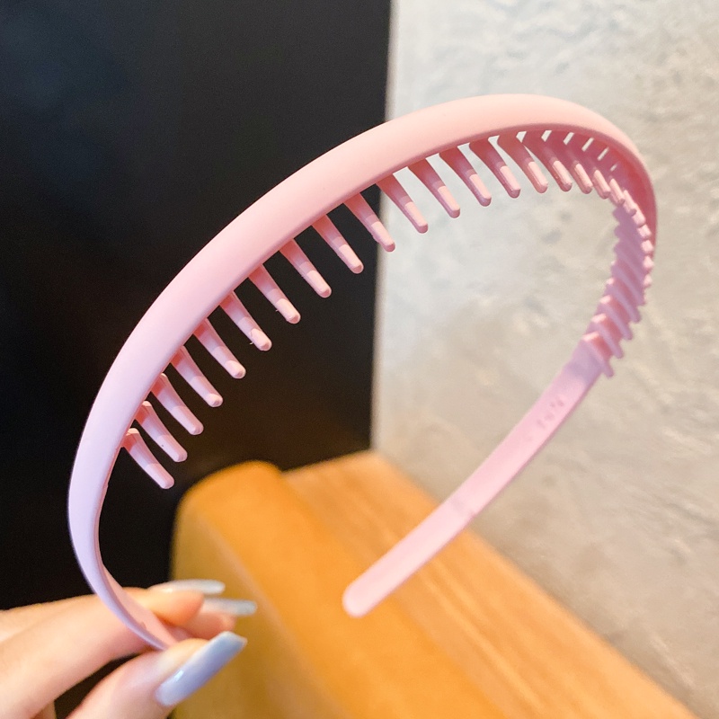 Băng Đô Cài Tóc Chống Trượt Có Răng Thiết Kế Thanh Lịch Phong Cách Hàn Quốc Cho Nữ