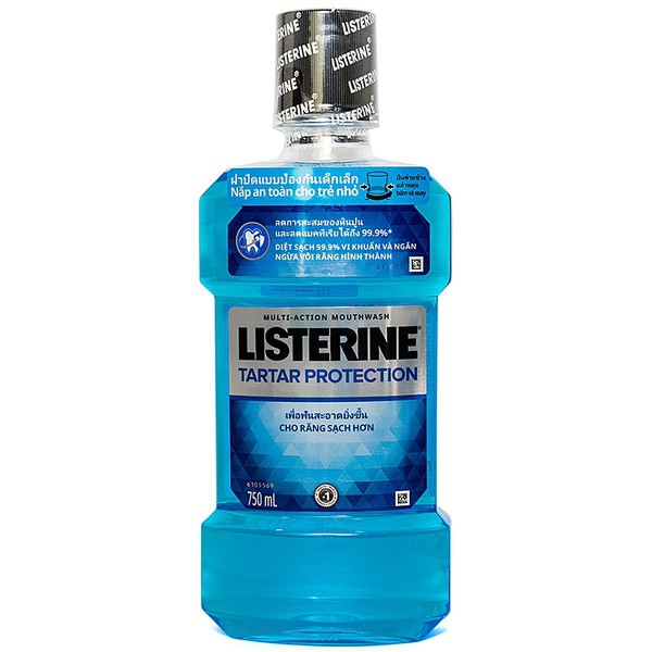 Nước Súc Miệng Diệt Khuẩn Listerine Tartar Protection.Ngăn Ngừa Vôi,Mảng Bám