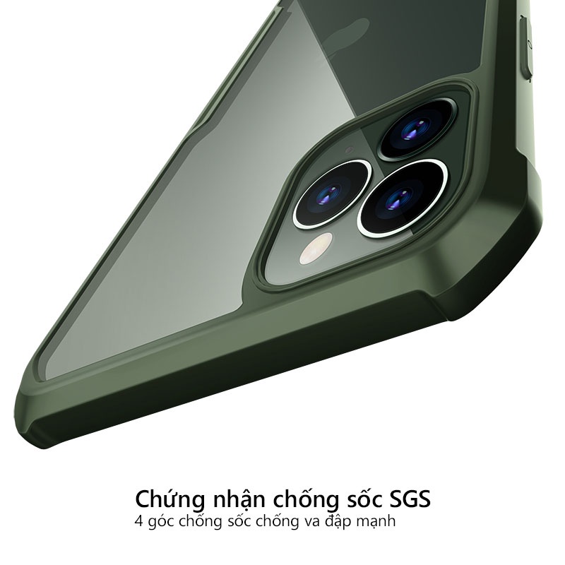 Ốp lưng XUNDD iPhone 11 / 11 Pro / 11 Pro Max, Mặt lưng trong, Viền TPU, Chống sốc