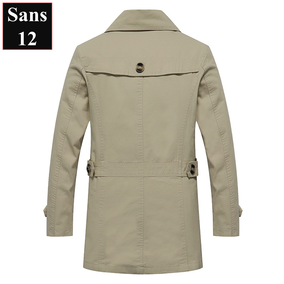 Áo khoác kaki nam hàn quốc manto Sans12 măng tô dáng ngắn khaki blazer bigsize to ...