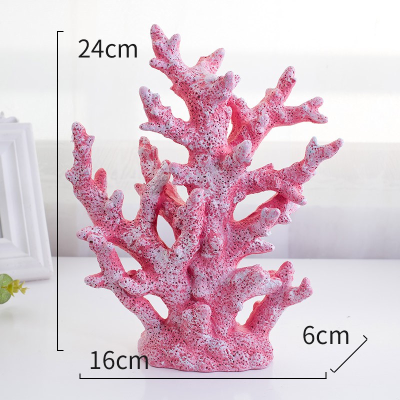 Mô hình nhành san hô to trang trí và bể cá 20cm  - Decor đồ trang trí theo phong cách biển Địa Trung Hải