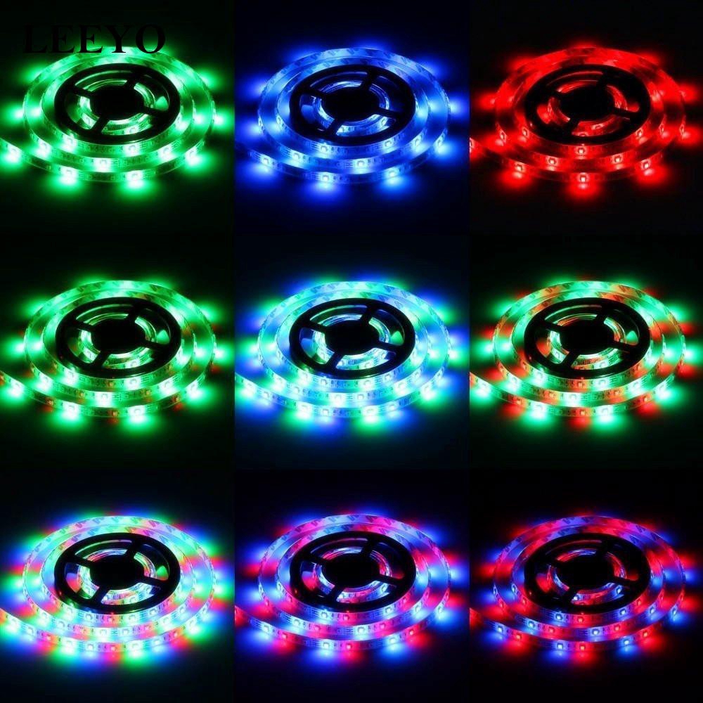 5m 300 Đèn Led + Điều Khiển Từ Xa + Nguồn Điện Cho Gia Đình Smd 3528 Rgb