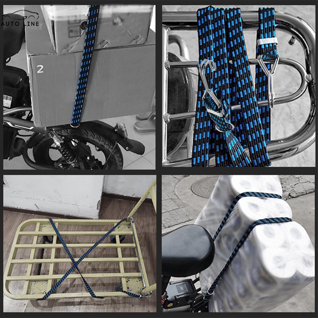 Bộ 4 Dây Bungee Đàn Hồi Có Móc Treo Hành Lý / Xe Đạp / Xe Hơi / Cắm Trại SHOPCYC4922