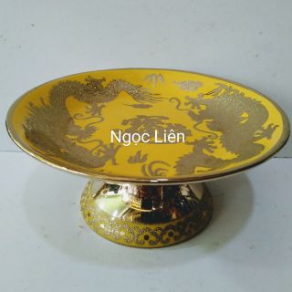 Dĩa trái cây 3D Rồng Vàng [Loại 1]