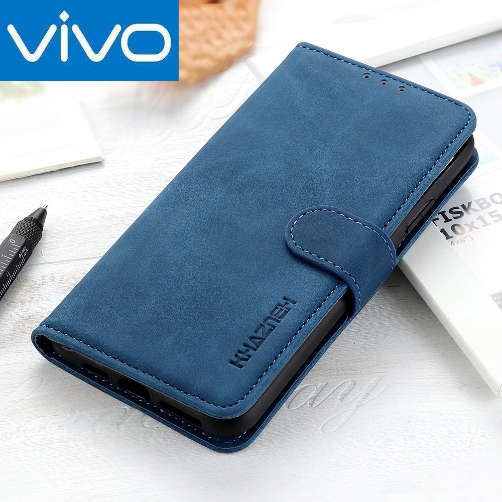 Vivo V29e V27e Y17s Y36 X80 V25 Pro 5G V25e V23 V23e Y22s/Y35 T1 T1x/Y33s/Y21/Y21s Ốp Điện Thoại Da PU Kiểu Ví Lật Case