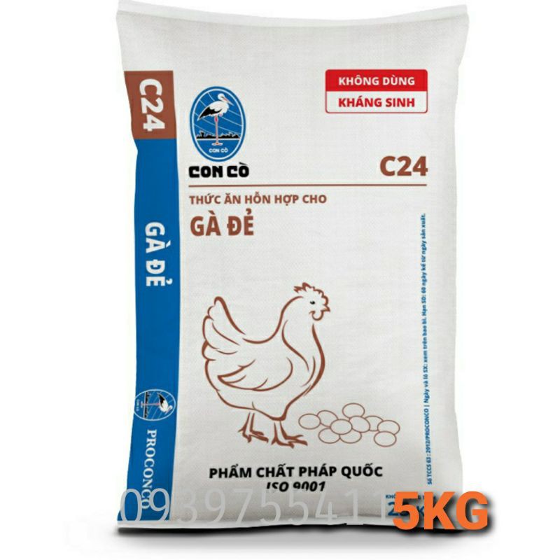 5KG Cám Gà Đẻ C24 Thức Ăn Cho Gà Đẻ Thức Ăn Cho Gà Mái Thức Ăn Cho Gà Mỹ Đẻ