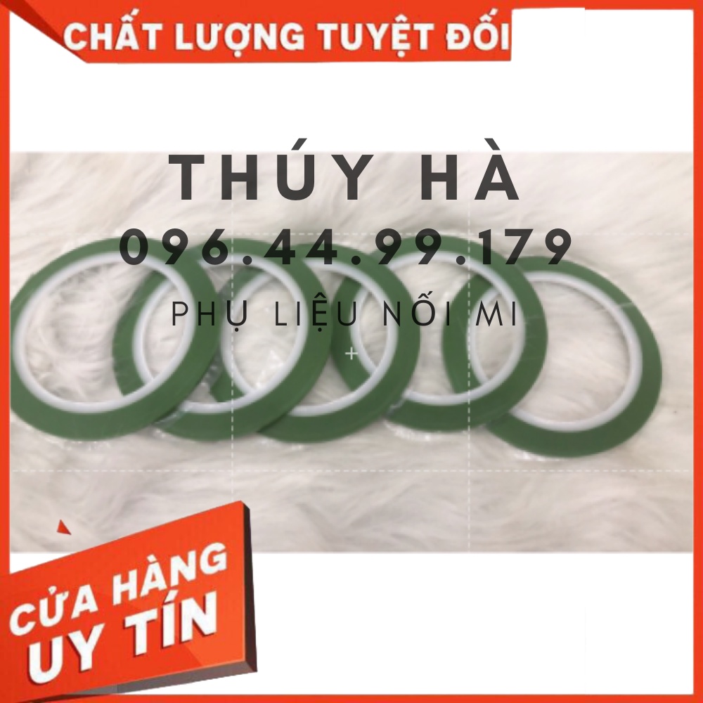 BĂNG KEO TẠO FAN XANH-DỤNG CỤ NỐI MI -THÚY HÀ ( kèm băng keo 2 mặt)