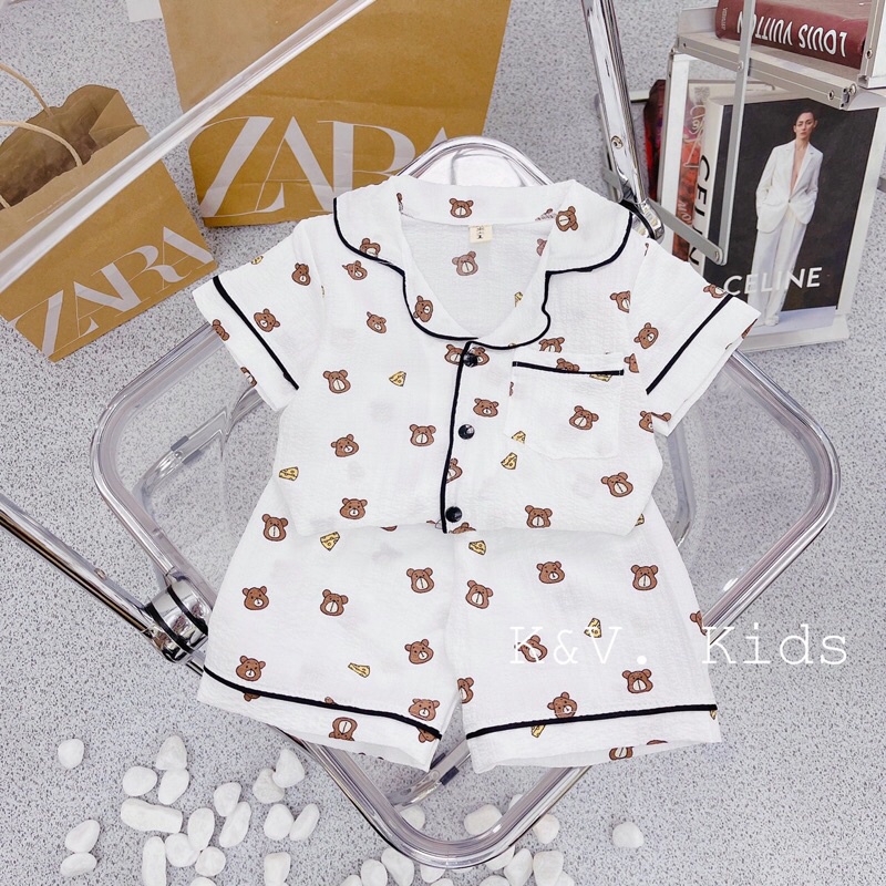 Set bộ Pijama/ Bộ đồ ngủ mặc nhà xinh xắn cho bé trai bé gái