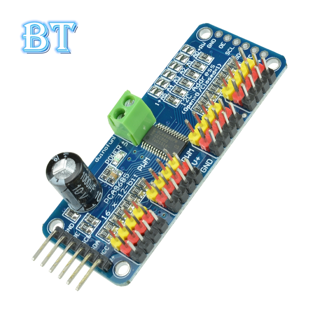 Mô Đun Pca9685 16ch 12-bit Pwm I2C Iic Giao Diện I2C Iic Cho Arduino