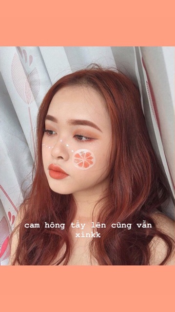 THUỐC NHUỘM TÓC MÀU CAM ko cần tẩy tặng oxy trợ dưỡng và găng tay | BigBuy360 - bigbuy360.vn