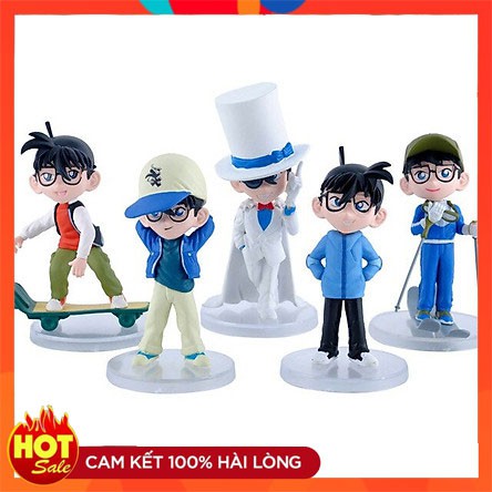 Mô hình Conan - Figure Conan &amp; Kaito Kid - Mẫu 5 nhân vật Conan &amp; Kaito Kid - Cao 12cm - Mẫu 1