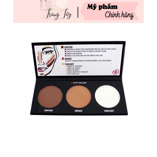 Bảng tạo khối 3 Ô CITY COLOR CONTOUR EFFECTS chính hãng