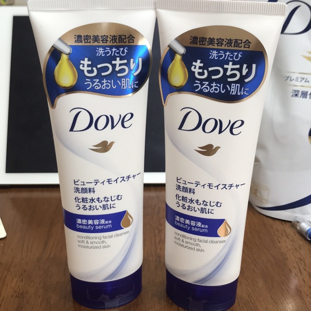 SỮA RỬA MẶT TINH CHẤT CẤP ẨM DOVE BEAUTY SERUM FACIAL CLEANSING FOAM FOR SOFT SMOOTH AND MOISTURIZED SKIN 130G CHÍNH HÃN