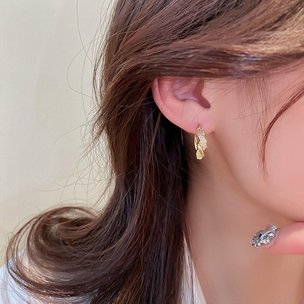 Bông Tai Dạng Vòng Màu Trơn Đơn Giản Phong Cách Retro Màu Sắc|Bông Tai Phong Cách Hàn Quốc Thời Trang Cho Nữ