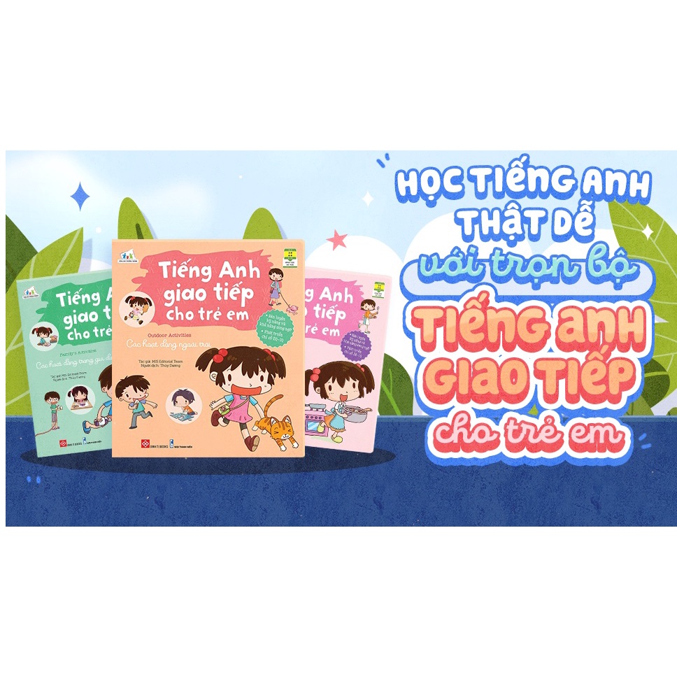Sách Combo 3 cuốn Tiếng Anh giao tiếp cho trẻ em MIS Editorial Team
