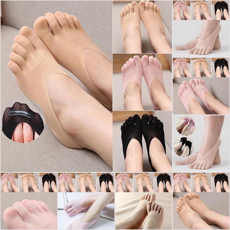 Đôi vớ cotton pha phối ren cổ thấp chống trượt thời trang đơn giản cho nữ