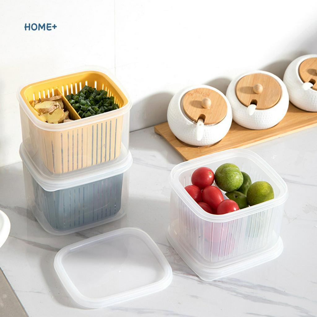Hộp Đựng Bảo Quản Tỏi Hành Lý Tươi Ngon Ráo Nước Tiện Dụng