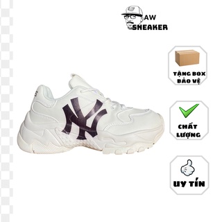 Giày thể thao MLB NY nghiêng hot 2022,Giày sneaker NY đen nghiêng/NY cách điệu chuẩn 1:1  nam nữ full bill box phụ kiện