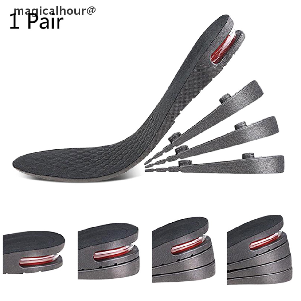 Magicalhour Men & Women Shoe Lift Insole Air Cushion Heel Insert Increase Height Adjustable *On sale