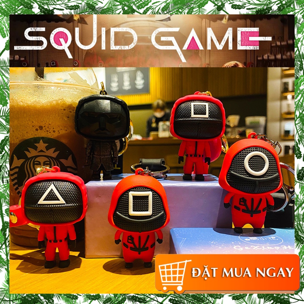 [Hot] 1 móc khóa Squid Game cao cấp trò chơi con mực squidgame