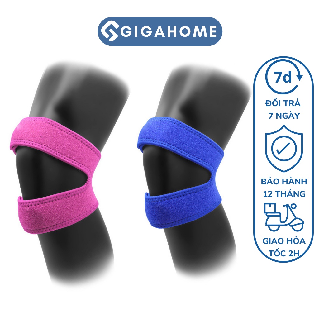 Combo 2 Dây Đai Quấn Bảo Vệ Đầu Gối GIGAHOME Chống Chấn Thương Khi Tập Gym 9394