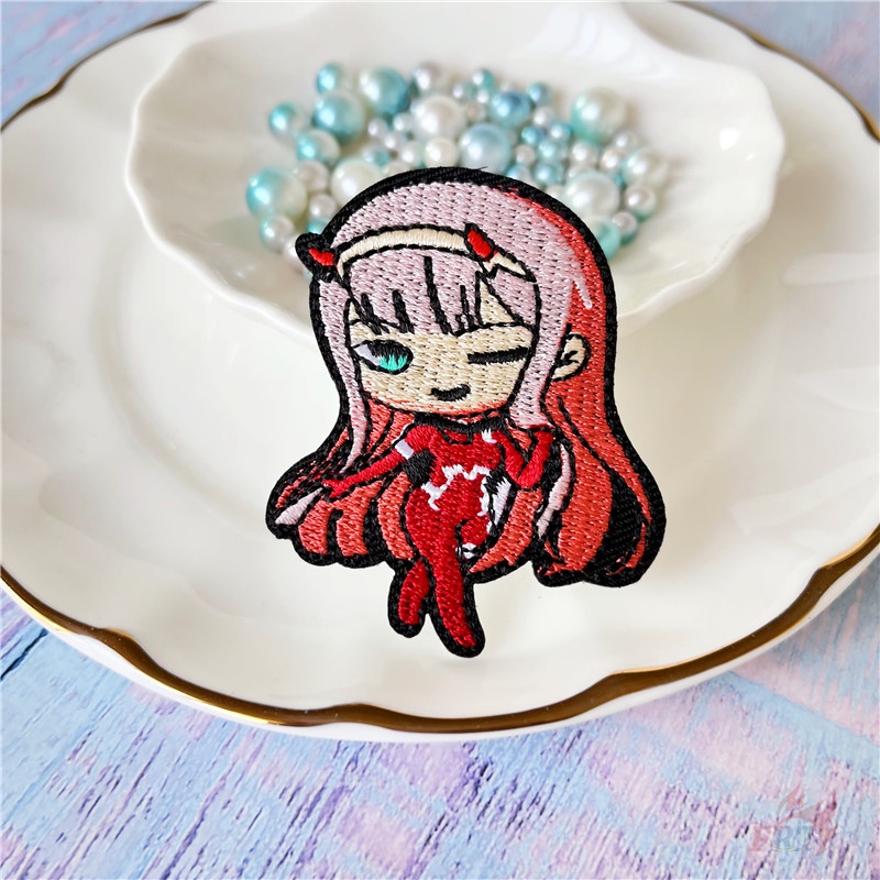 ☸ Miếng Dán Tự Dính Zero Two CODE: 002 - DARLING In The FRANXX ☸ 1 Miếng Dán Ủi Quần Áo Hình Nhân Vật Anime